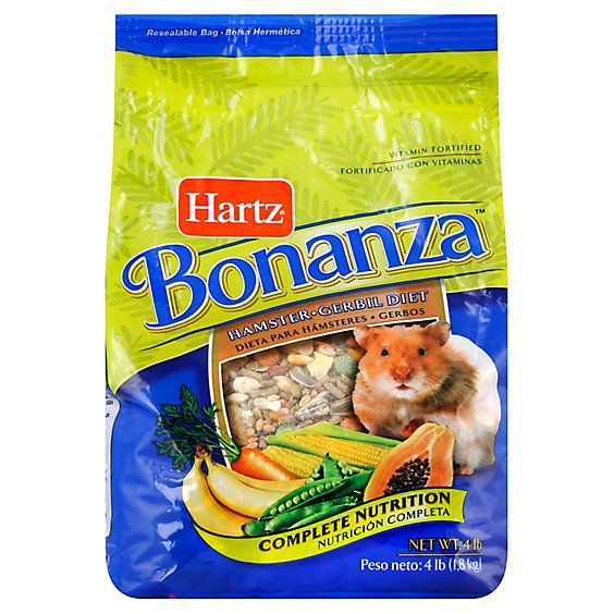 Hartz Bonanza Hamster-Gerbil Diet Bag - 4 Lb