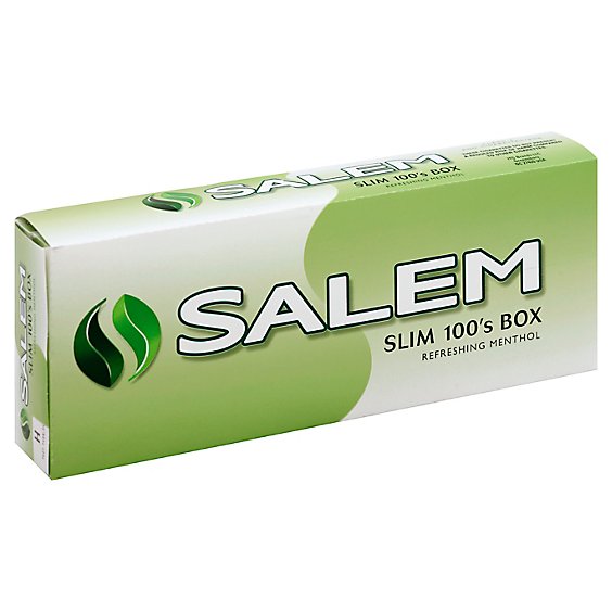 Salem Cigarettes Slim Light Menthol 100s Box - Pack