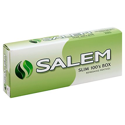 Salem Cigarettes Slim Light Menthol 100s Box - Pack - Image 1