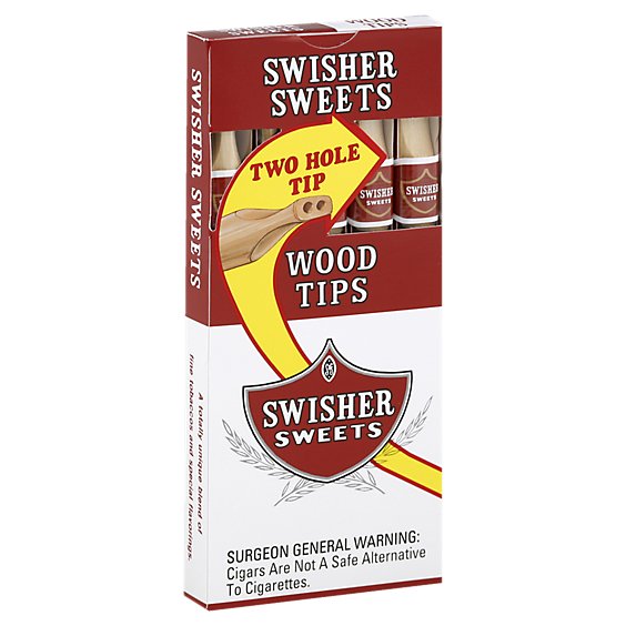 Swisher Sweets Cigarillos Wood Tip - 5 Count