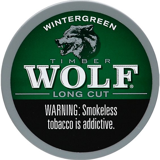 Timber Wolf Long Cut Wintergreen Chewing Tobacco - 1.32 Oz