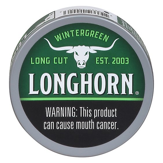 Longhorn Long Cut Wintergreen Snuff - 1.2 Oz
