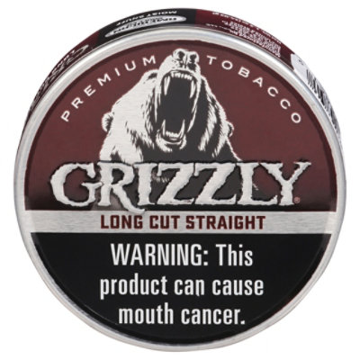 Grizzly Long Cut Straight Smokeless Tobacco - 1.2 Oz - Image 2