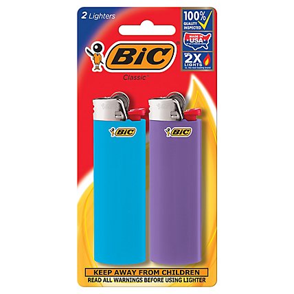 Bic Lighter Classic With Child Guard - 2 Count - Image 3