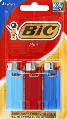 Bic Lighter Mini With Child Guard - 3 Count - Image 2