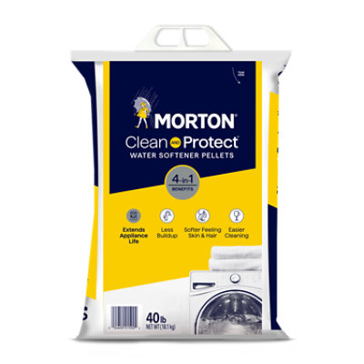 Morton Clean and Protect Water Softener Pellets Bag - 40 Lb - Image 2