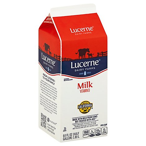 Lucerne Milk - Half Gallon (container may vary)