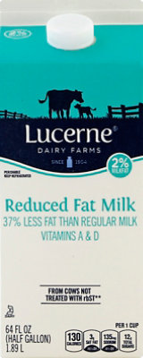 Lucerne Milk Reduced Fat 2% Milkfat - 64 Fl. Oz. (package may vary) - Image 2