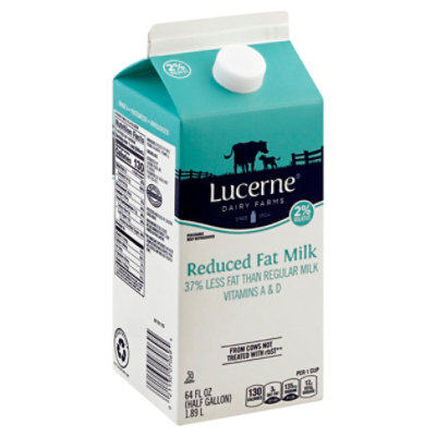 Lucerne Milk Reduced Fat 2% Milkfat - 64 Fl. Oz. (package may vary)