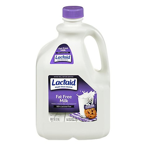 Lactaid Milk Lactose Free Fat Free - 96 Fl. Oz.