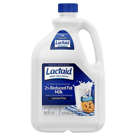Lactaid Milk Lactose Free Reduced Fat - 96 Fl. Oz.
