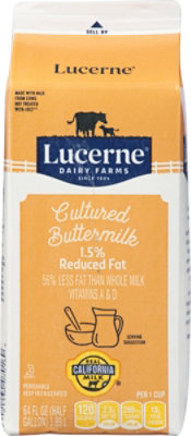 Lucerne Buttermilk Cultured Reduced Fat 1.5% - Half Gallon - Image 6