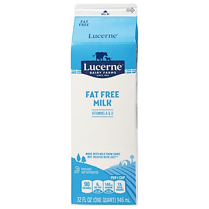 Lucerne Fat Free Milk - 1 Quart - Image 3