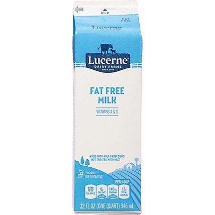 Lucerne Fat Free Milk - 1 Quart - Image 6