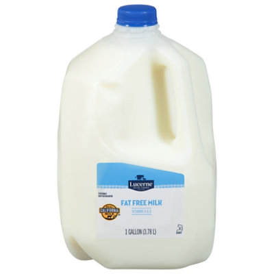 Lucerne Milk Fat Free 1 Gallon - 128 Fl. Oz.