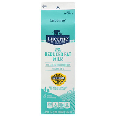 Lucerne Milk Reduced Fat 2% - 1 Quart - Image 3