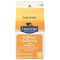 Lucerne Buttermilk Cultured Reduced Fat 1.5% - Pint - Image 1