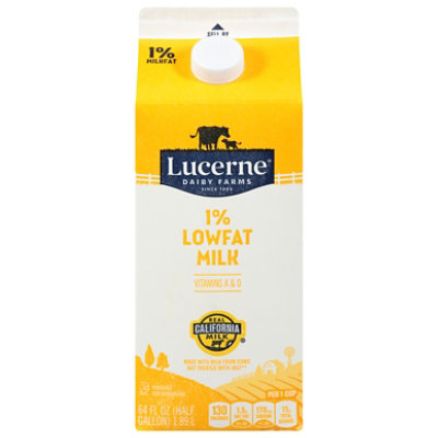 Lucerne Milk Lowfat 1% - Half Gallon - Image 3