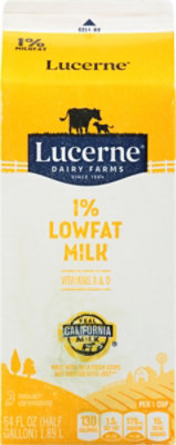 Lucerne Milk Lowfat 1% - Half Gallon - Image 6