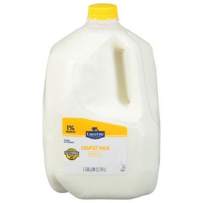 Lucerne Milk Lowfat 1% Milkfat 1 Gallon - 128 Fl. Oz.