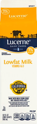 Lucerne Milk Lowfat 1% - 1 Quart - Image 2