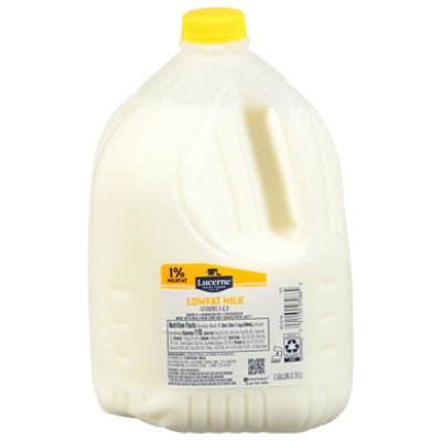 Lucerne Milk Lowfat 1% Milkfat 1 Gallon - 128 Fl. Oz.