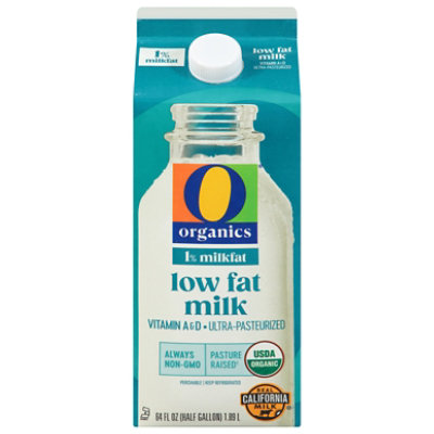 O Organics Milk Lowfat 1% - Half Gallon - Image 1