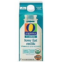 O Organics Organic Milk Lowfat 1% - Half Gallon - Image 1