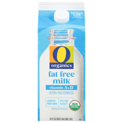 O Organics Fat Free Milk 0% Milkfat - Half Gallon - Image 2