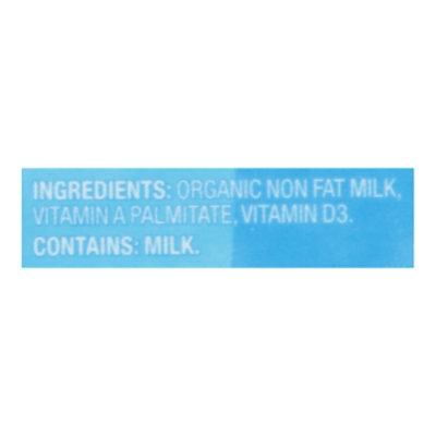 O Organics Fat Free Milk 0% Milkfat - Half Gallon - Image 4