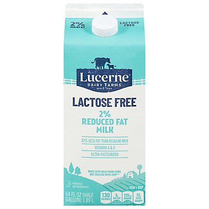 Lucerne Milk Reduced Fat Lactose Free - 64 Fl. Oz. - Image 1