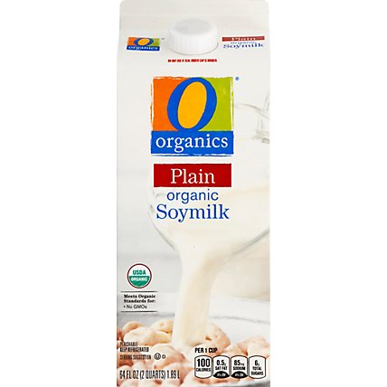 O Organics Organic Soymilk Plain - Half Gallon - Image 2