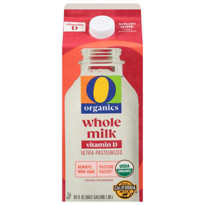 O Organics Organic Whole Milk - Half Gallon
