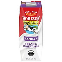 Horizon Organic 1% Lowfat UHT Vanilla Milk - 8 Fl. Oz. - Image 1