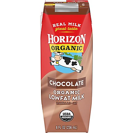 Horizon Organic 1% Lowfat UHT Chocolate Milk - 8 Fl. Oz. - Image 1