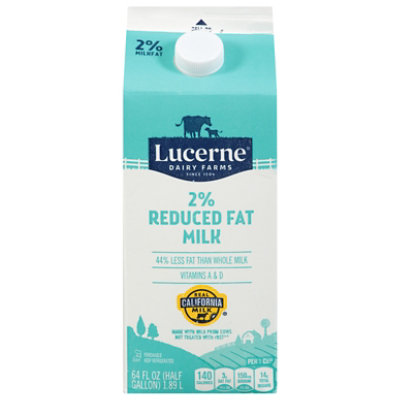 Lucerne Milk Reduced Fat 2% - Half Gallon - Image 3