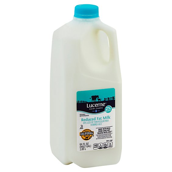 Lucerne Milk Reduced Fat 2% - Half Gallon
