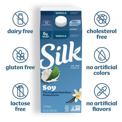 Silk Vanilla Soy Milk - 64 Fl. Oz. - Image 5