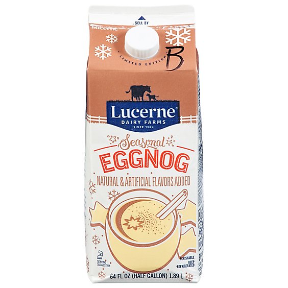 Lucerne Eggnog Holiday Half Gallon - 64 Fl. Oz.