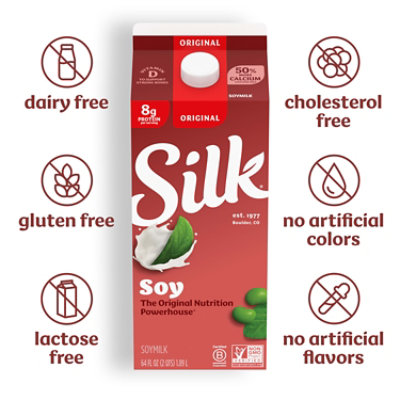 Silk Original Soy Milk - 64 Fl. Oz. - Image 5