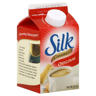Silk Creamer Soymilk Original - 1 Pint - Image 1