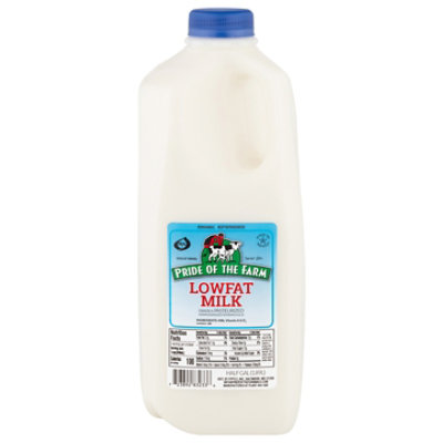 Pride Of The Farm Milk Lowfat 1% - Half Gallon - Image 1