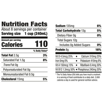 Horizon Organic 1% Lowfat High Vitamin D Milk Carton - 0.5 Gallon - Image 4