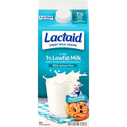Lactaid Milk Lactose Free Lowfat - Half Gallon - Image 3