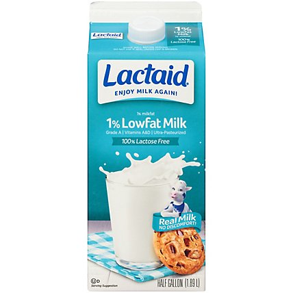 Lactaid Milk Lactose Free Lowfat - Half Gallon - Image 2