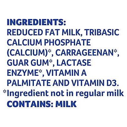 Lactaid Milk Reduced Fat 2% Calcium Enriched Half Gallon - 1.89 Liter - Image 4