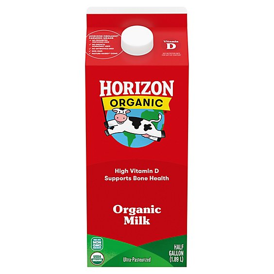 Horizon Organic Milk Vitamin D Half Gallon - 64 Fl. Oz.