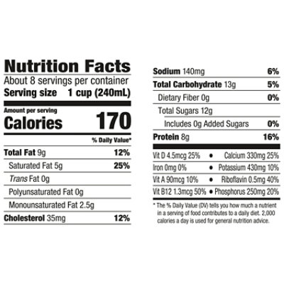 Horizon Organic High Vitamin D Milk Carton - 0.5 Gallon - Image 4