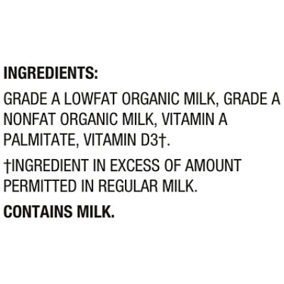 Horizon Organic 1% Lowfat High Vitamin D Milk Carton - 0.5 Gallon - Image 5
