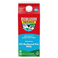 Horizon Organic 2% Reduced Fat Milk Half Gallon - 64 Fl. Oz - Image 1